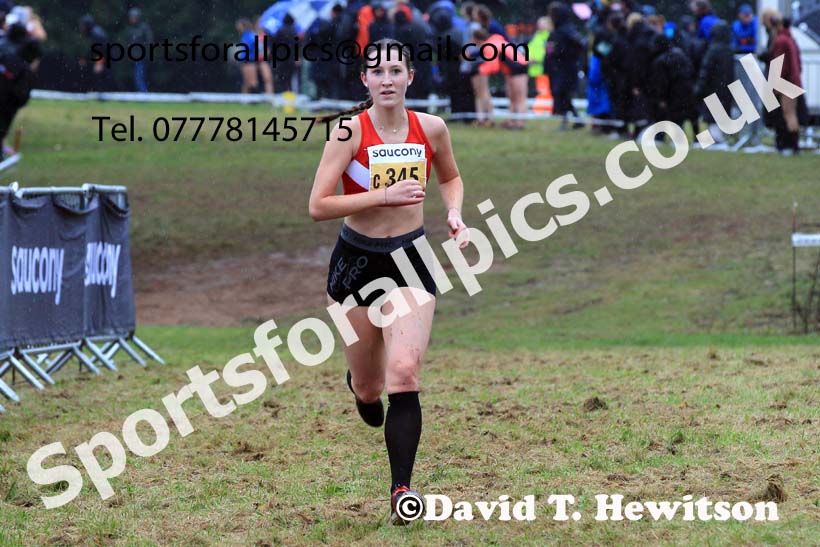 Womens Under-17s 2023 National Cross Country Relays, Berry Hill Park, Mansfield.  Photo: David T. Hewitson/Sports for All Pics